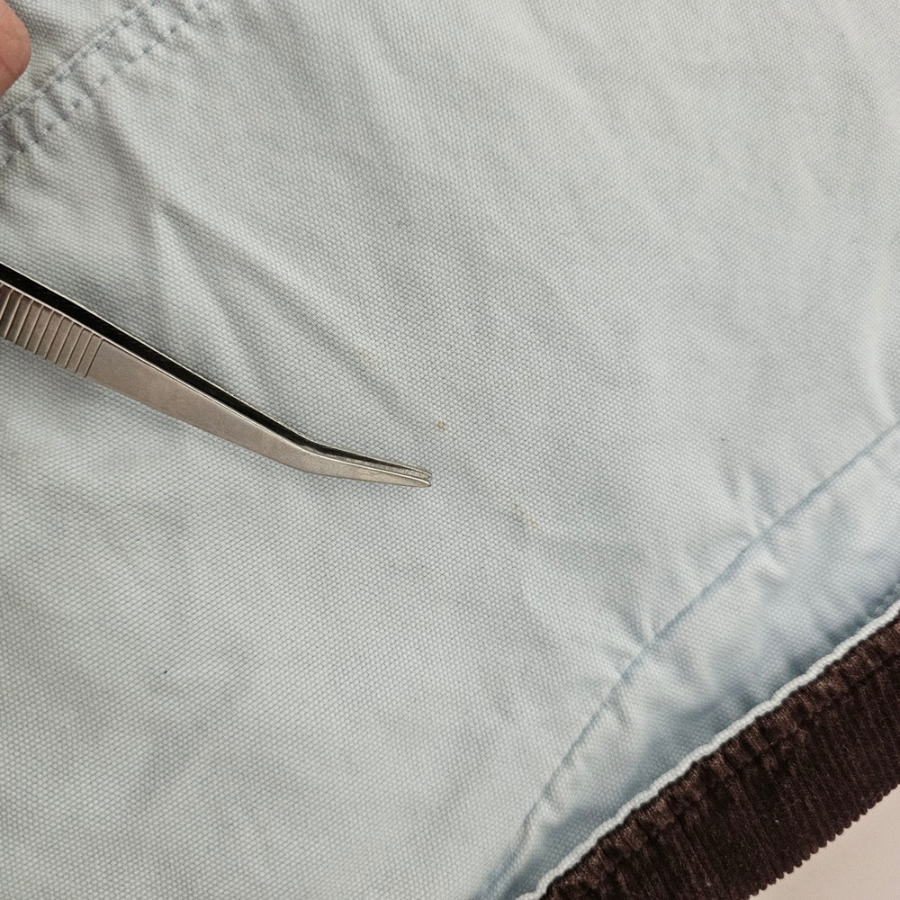 Lands End‎ Blue Barn Jacket Corduroy Collar Flannel Lined Womens 2XL Chore Coat - Picture 5 of 12